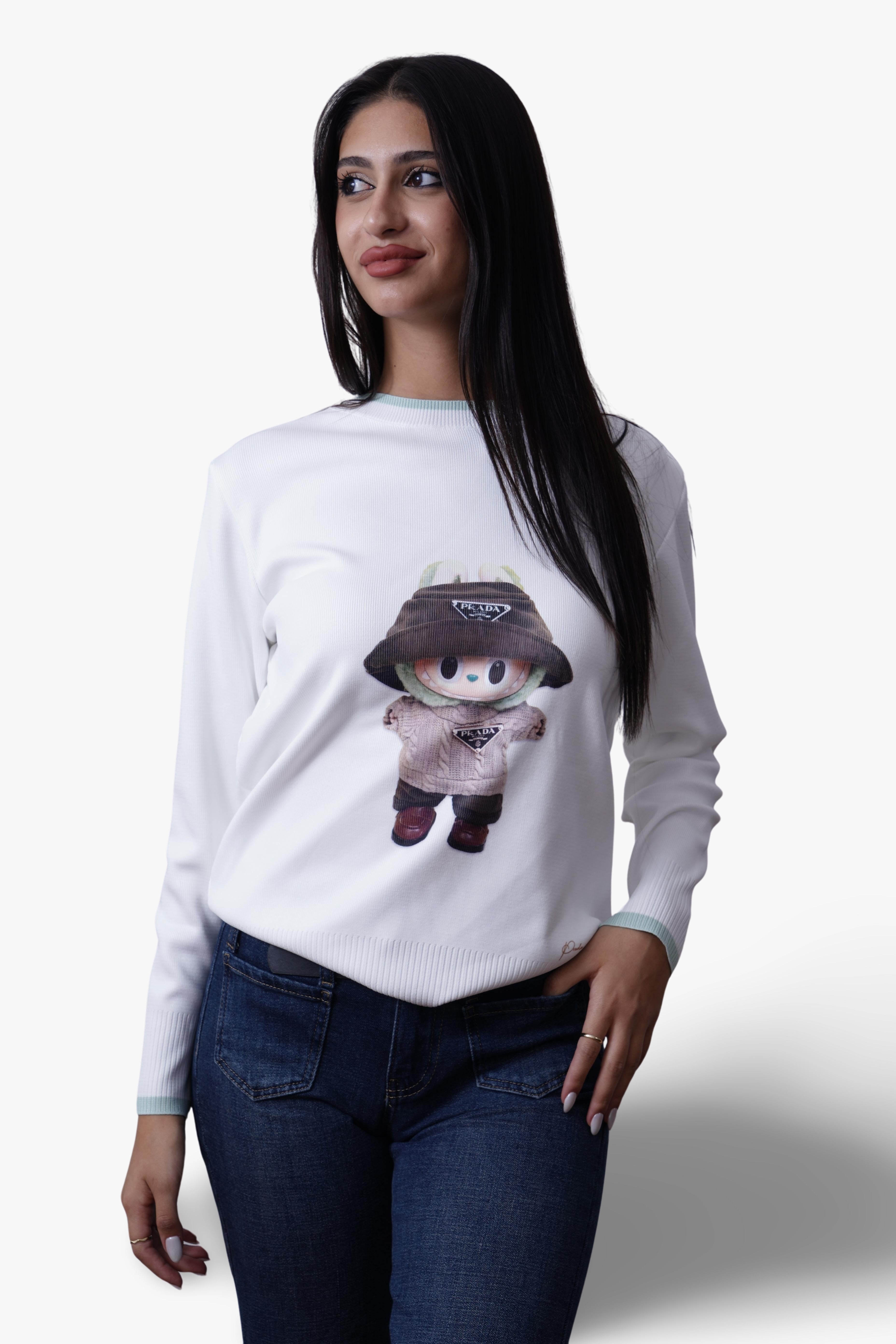 Prada x Labubu Knit Top