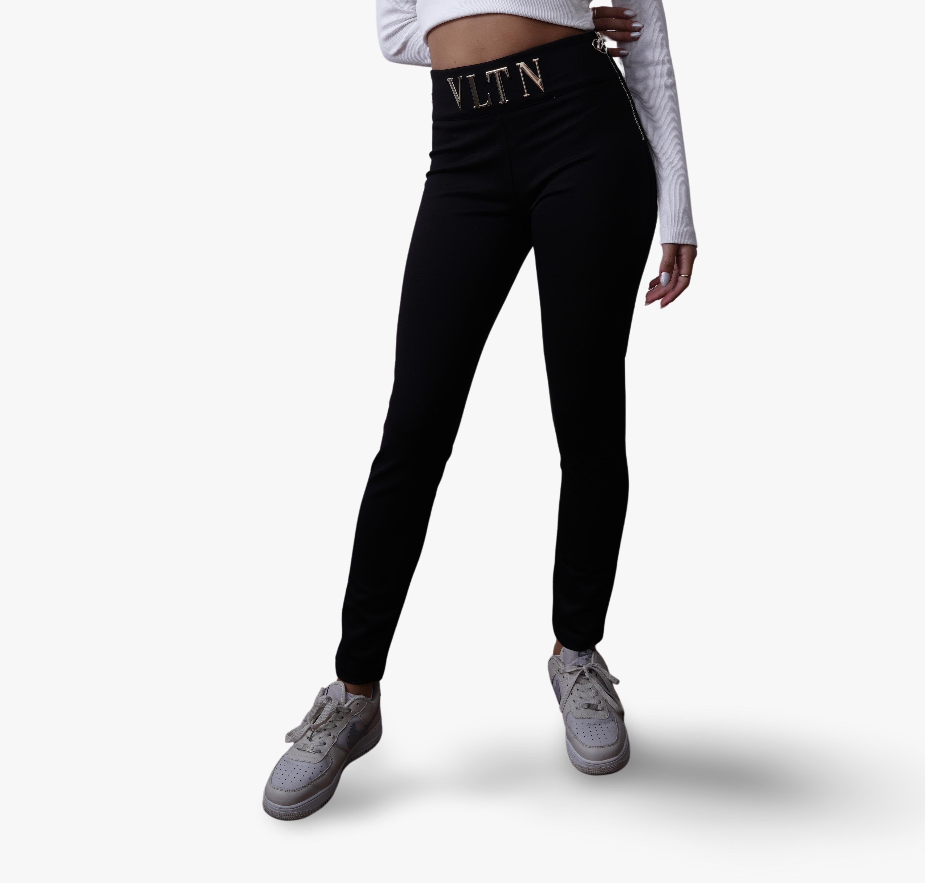 Valentino VLTN High-Waisted Slim Pants