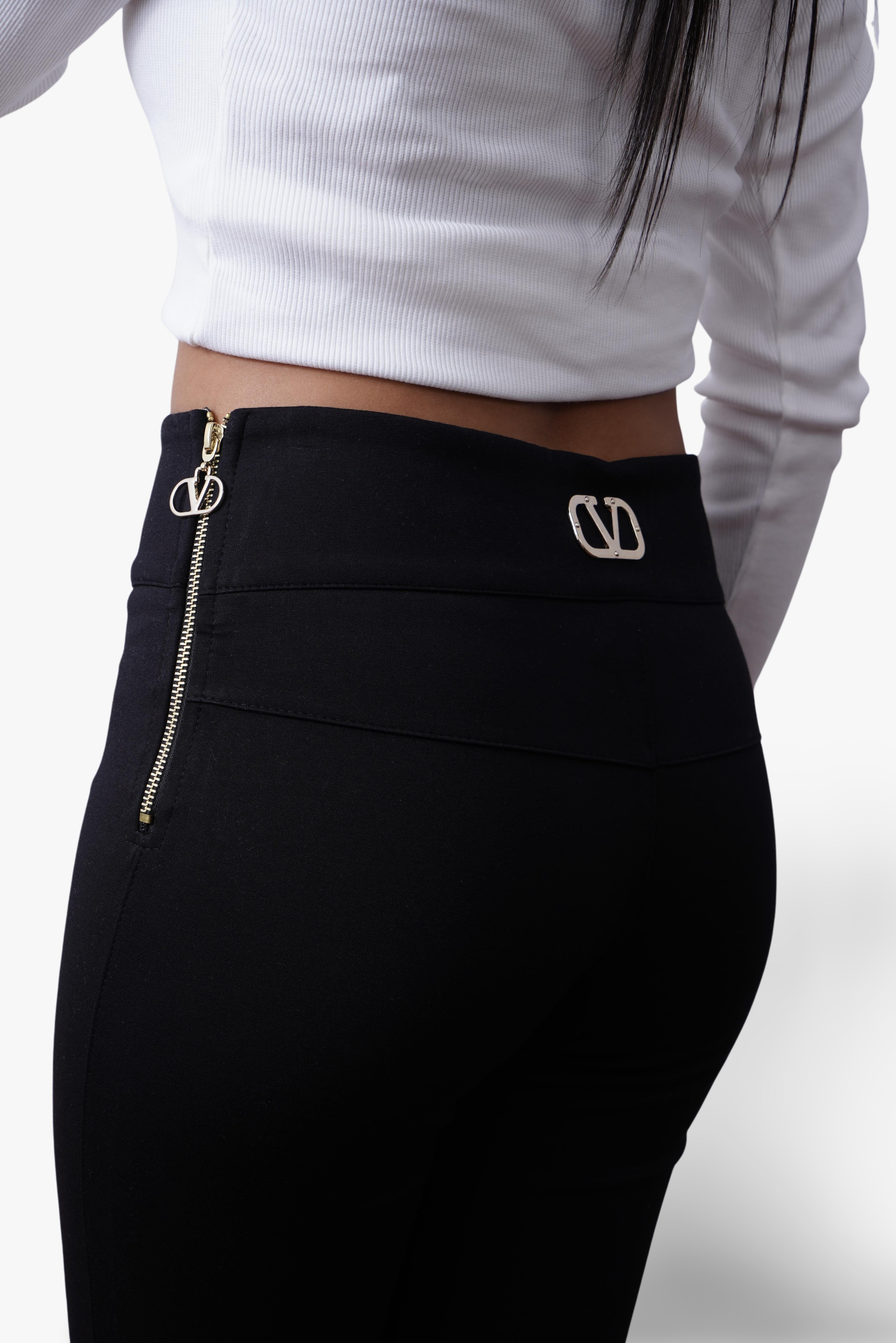 Valentino VLTN High-Waisted Slim Pants