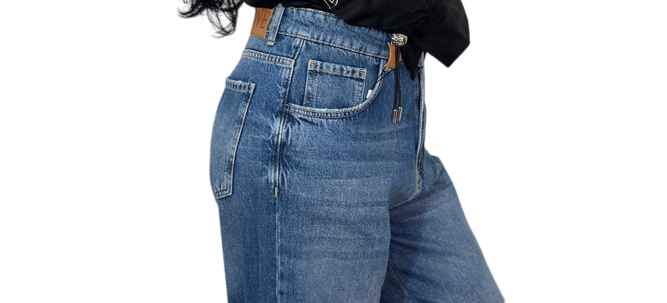 Loewe Embroidered Wide-Leg Denim Jeans